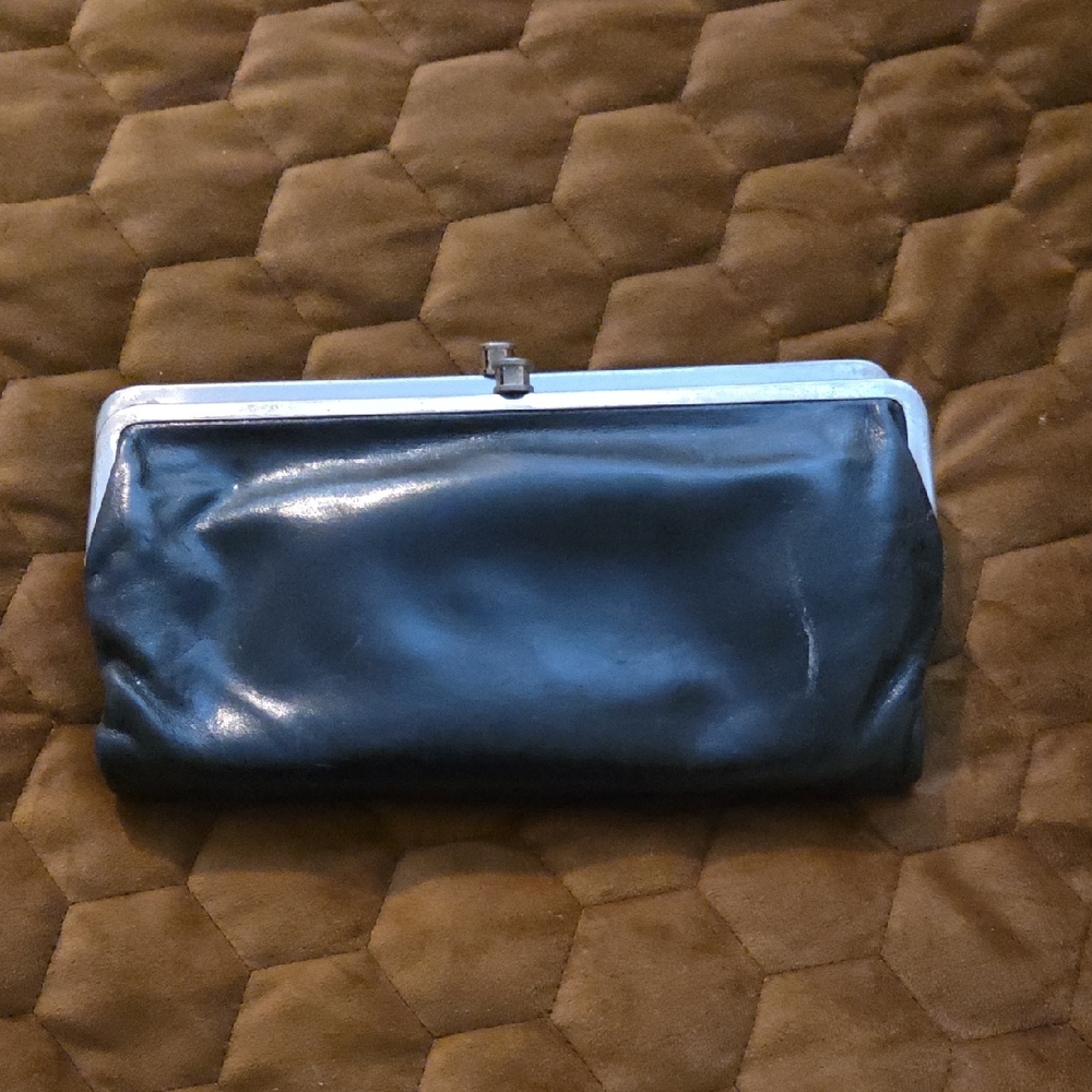 HOBO Black Leather Clutch